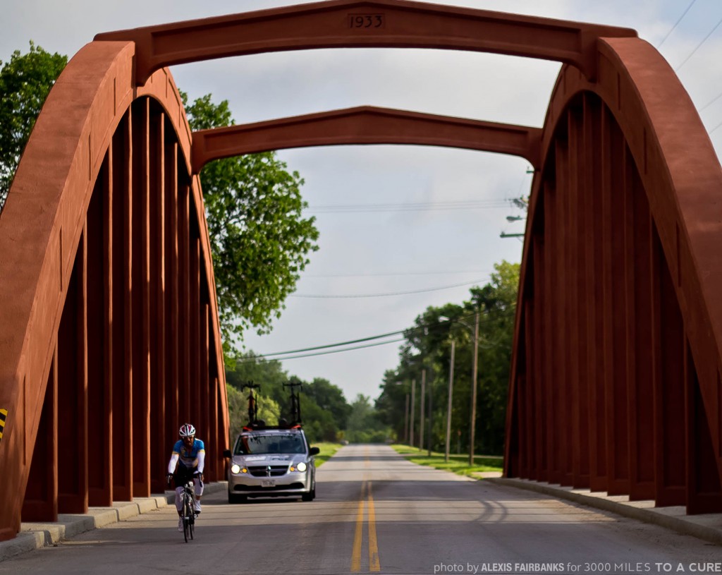 Rob entering Fort Scott,  Kansas.