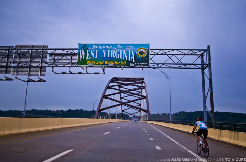 Rob crossing into WV. 